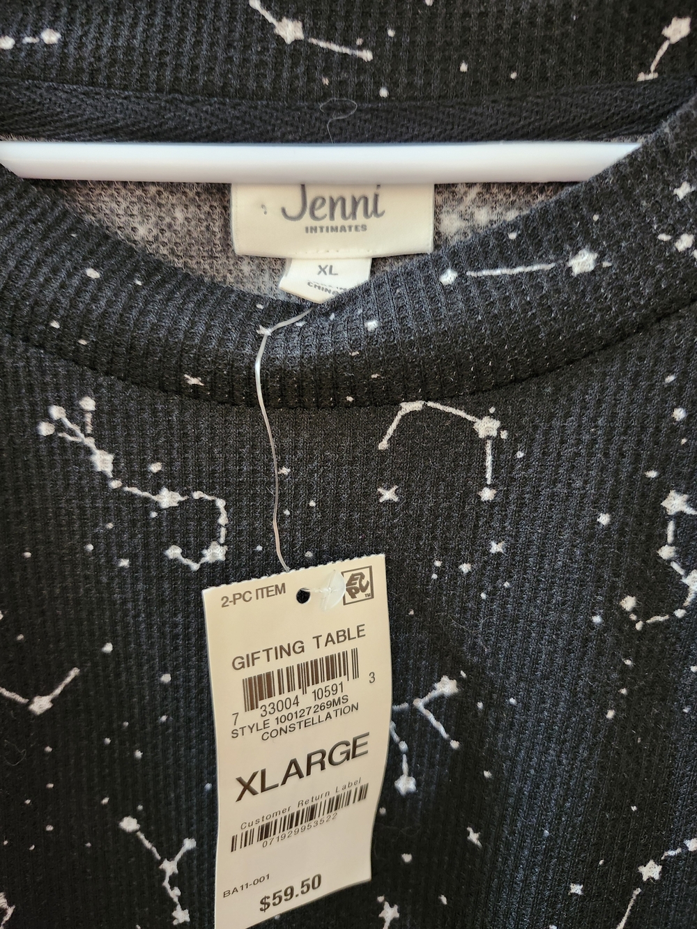 NWT Constellation Print Kids Pajama Set - Black - Picture 3 of 7